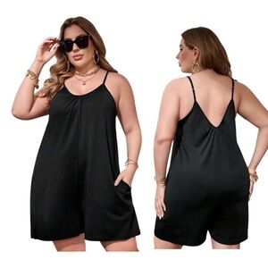 Stylish‎ Black Sleeveless Romper